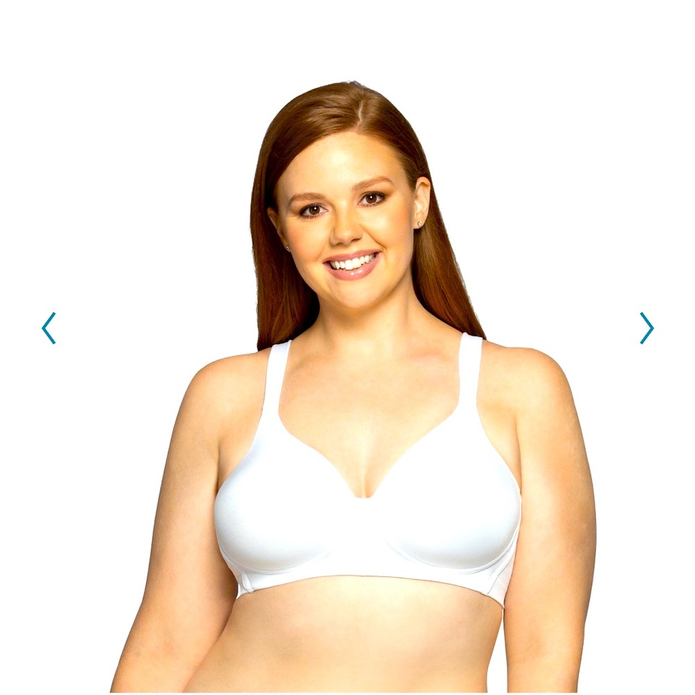Vanity Fair BEYOND COMFORT Full Figure Wireless Bra White 44B